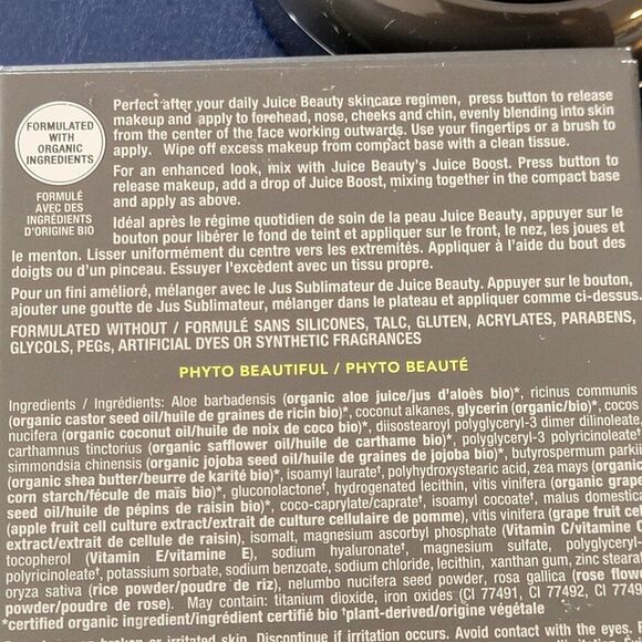 FIVE 5 Juice Beauty Phyto-Pigments Youth Cream Compact Foundation Golden Tan - Picture 12 of 13